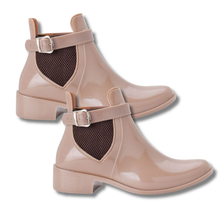 Kit Bota Impermeável Feminina Cano Curto Confort