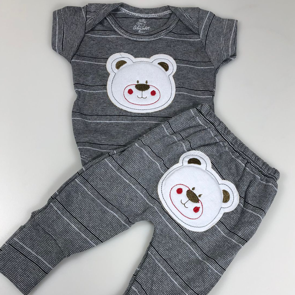 Conjunto Body E Mijão Liquidação Cores Variadas Conjunto Menino Menina Sortido Alyaht REF. B.C.29.B/