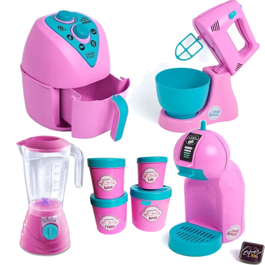 Kit 8 Brinquedos Faz De Conta Cozinha Completo Altimar