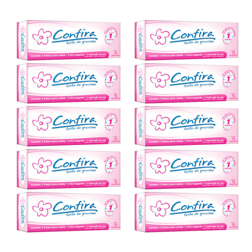Kit Com 10 Testes De Gravidez Confira – Sanfarma