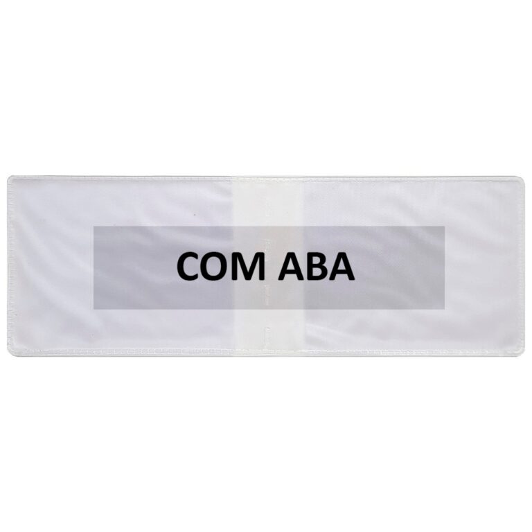 Miolo Refil Plástico Com Aba Carteira Doc Carro M
