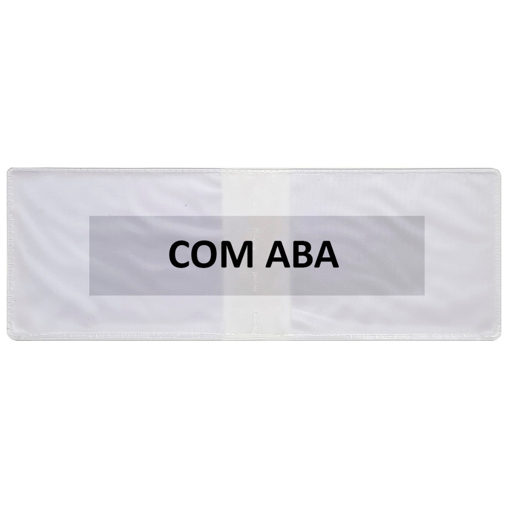 Miolo Refil Plástico Com Aba Carteira Doc Carro Moto Rg Cnh