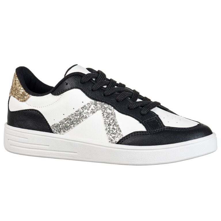 Tênis Feminino Casual Flatform Detalhe Lateral Gl