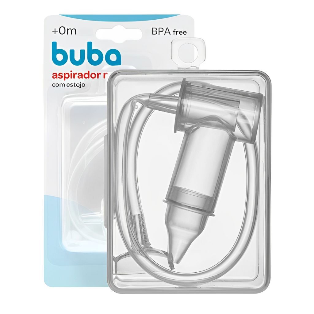 MODIVA Aspirador Nasal Buba para Bebê com Estojo e Ponta Original, Alívio Imediato