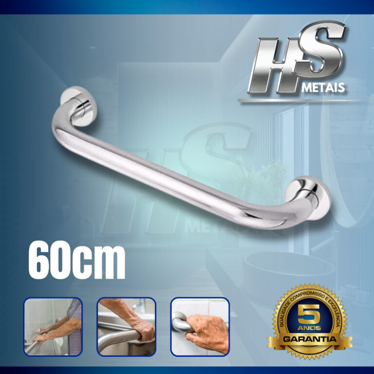 ALÇA BARRA DE APOIO 60 CM CORRE MÃO PARA IDOSO D