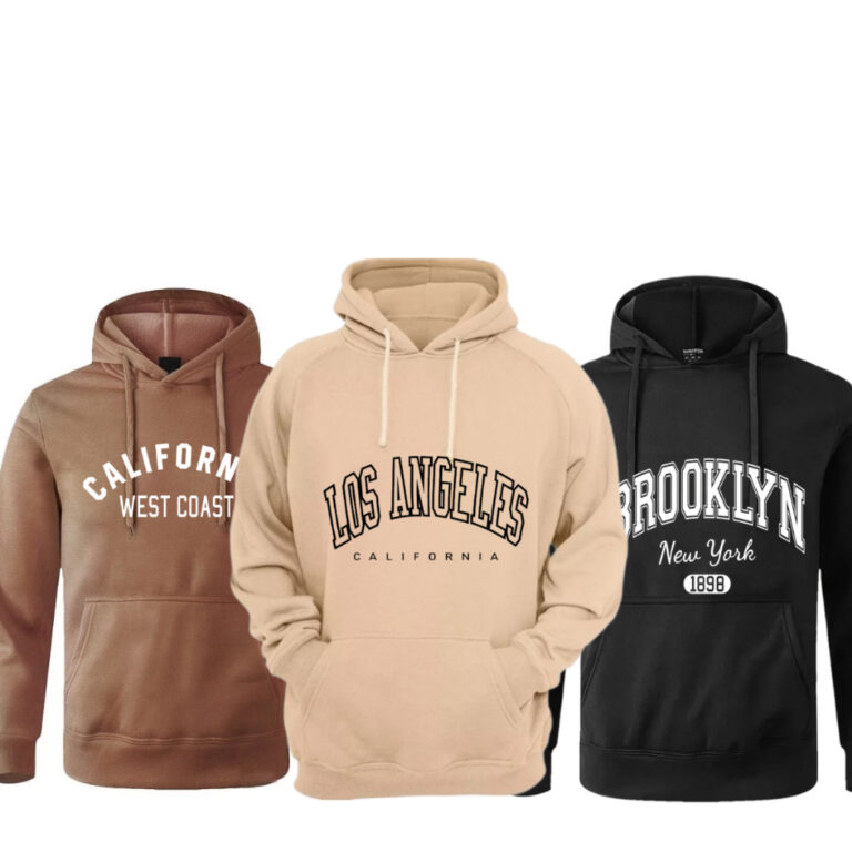 Kit 3 Moletom Canguru Unissex Estampado Blusa de F
