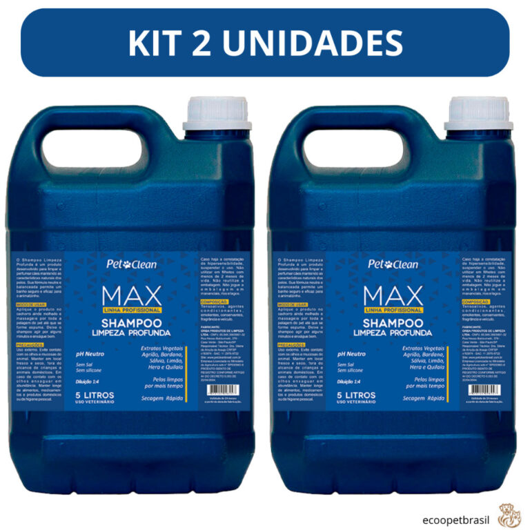 Shampoo Max Profissional Limpeza Profunda Pet Clea