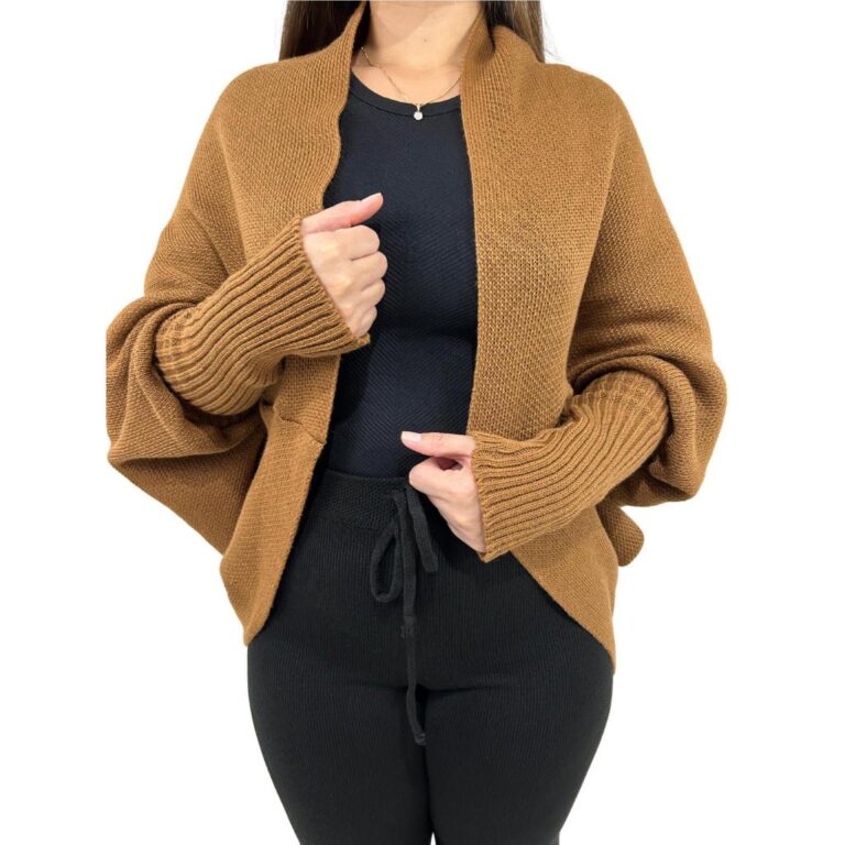Poncho Feminino Tricô Capa Sobreposição Outono/