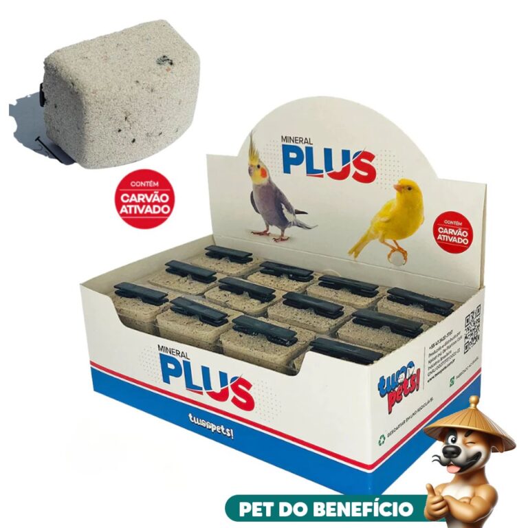 Pedra de Calcio Mineral Plus Caixa com 24 Unidades