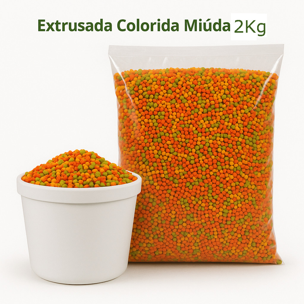 Ração Extrusada Premium para Calopsita e Ring Neck 2kg| Alta Aceitação