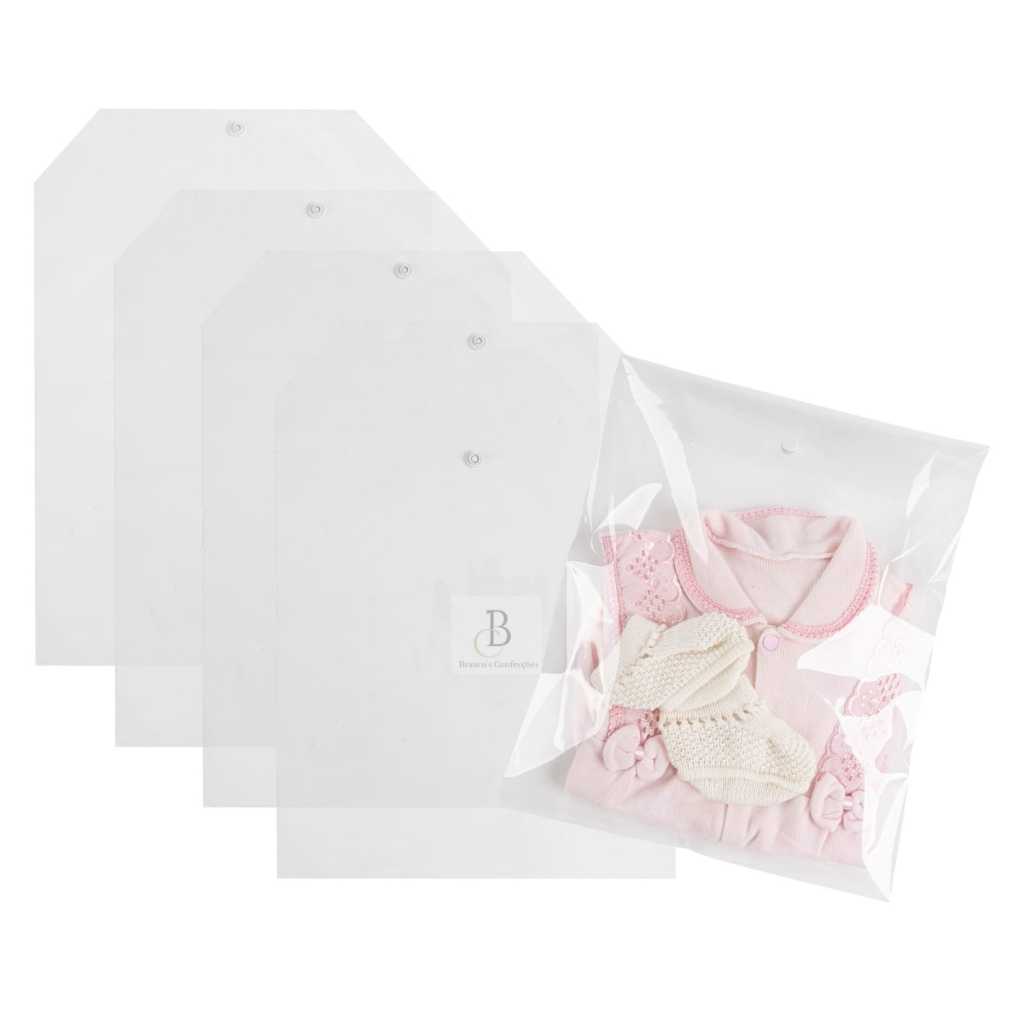 Kit 10 Saquinhos Maternidade Organizador / Envelope /Com Botão