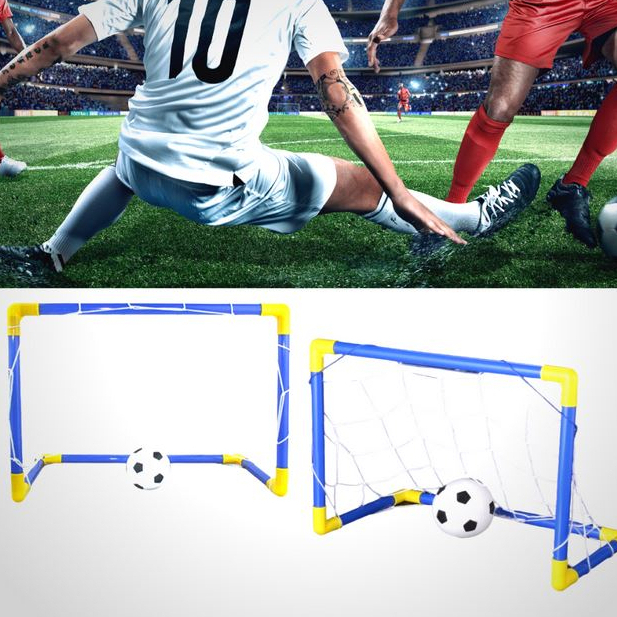 kit 2 Mini Traves com Rede + 2 Bola + 2 Bomba de E