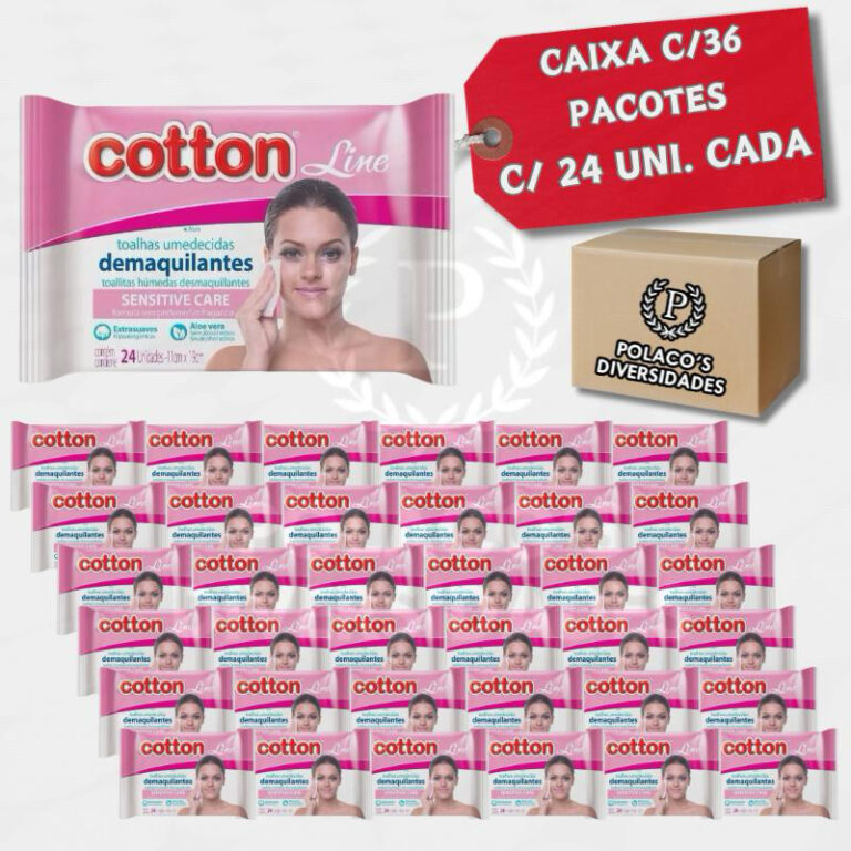 Caixa 36 Lenço Demaquilante 24 unidades cada Cott