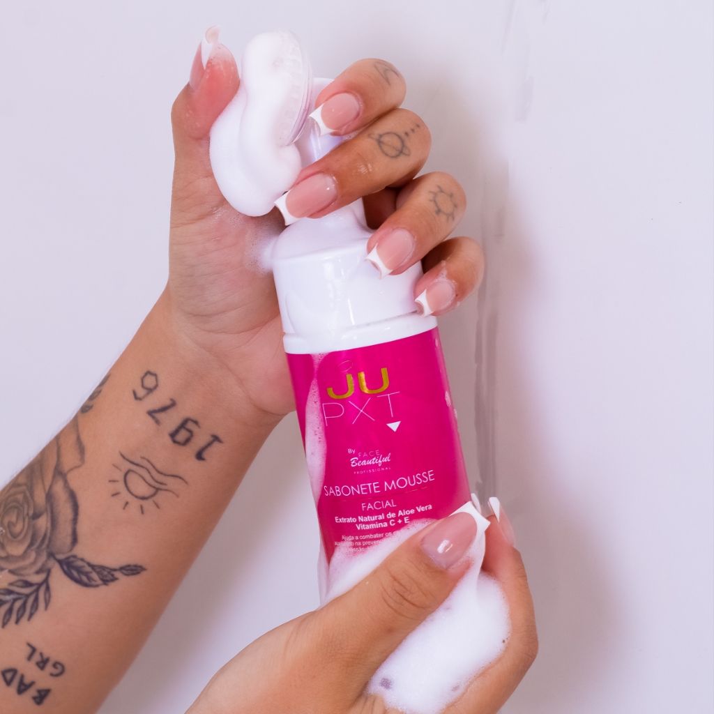 Mousse Sabonete Facial de Limpeza Espumante JUPXT Face Beautiful  150ml