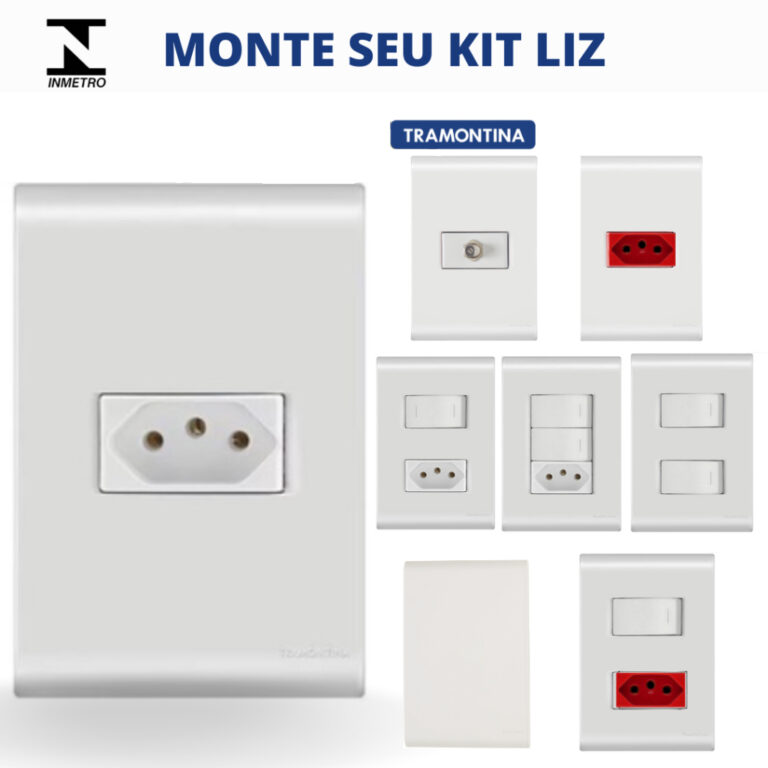 Conjunto Tomadas 10A/20A Interruptores Paralela/Si