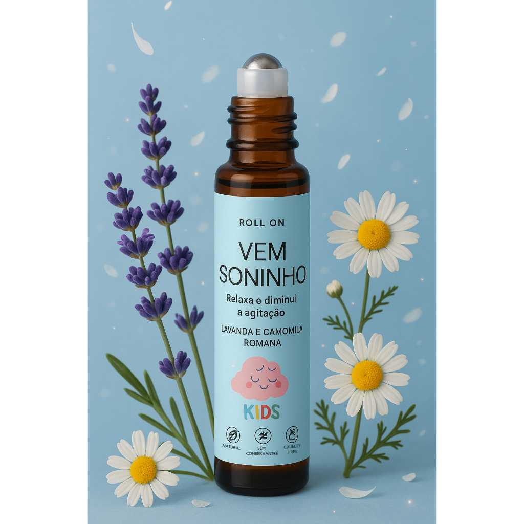 Aromaterapia Infantil Soninho para Bebê Dormir Natural Blend Óleos Essenciais
