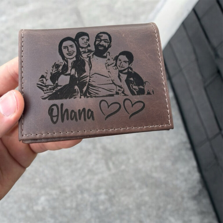 Carteira Personalizada em Couro Legítimo com Foto