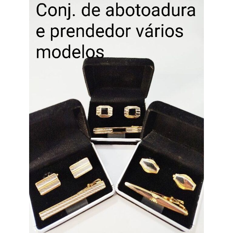 Prendedor de gravata tradicional 6 cm com abotoadu