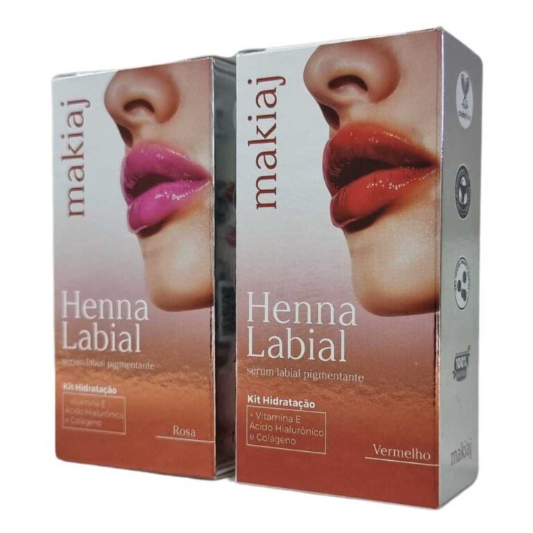 Makiaj Henna Labial Rosa ou Vermelha – Escol