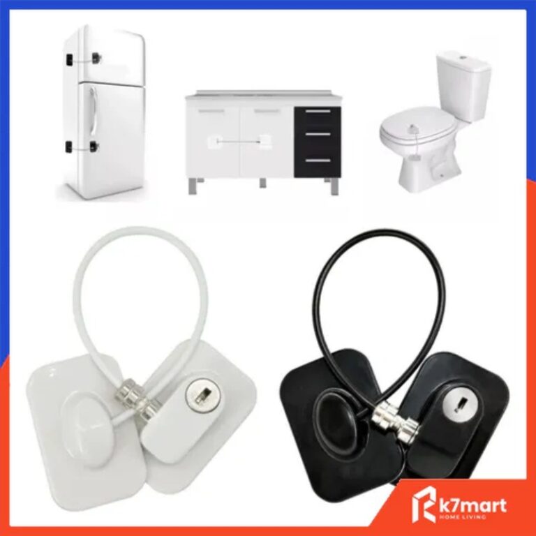 Kit 2 Trava Tranca Com Chave para Geladeira Freeze