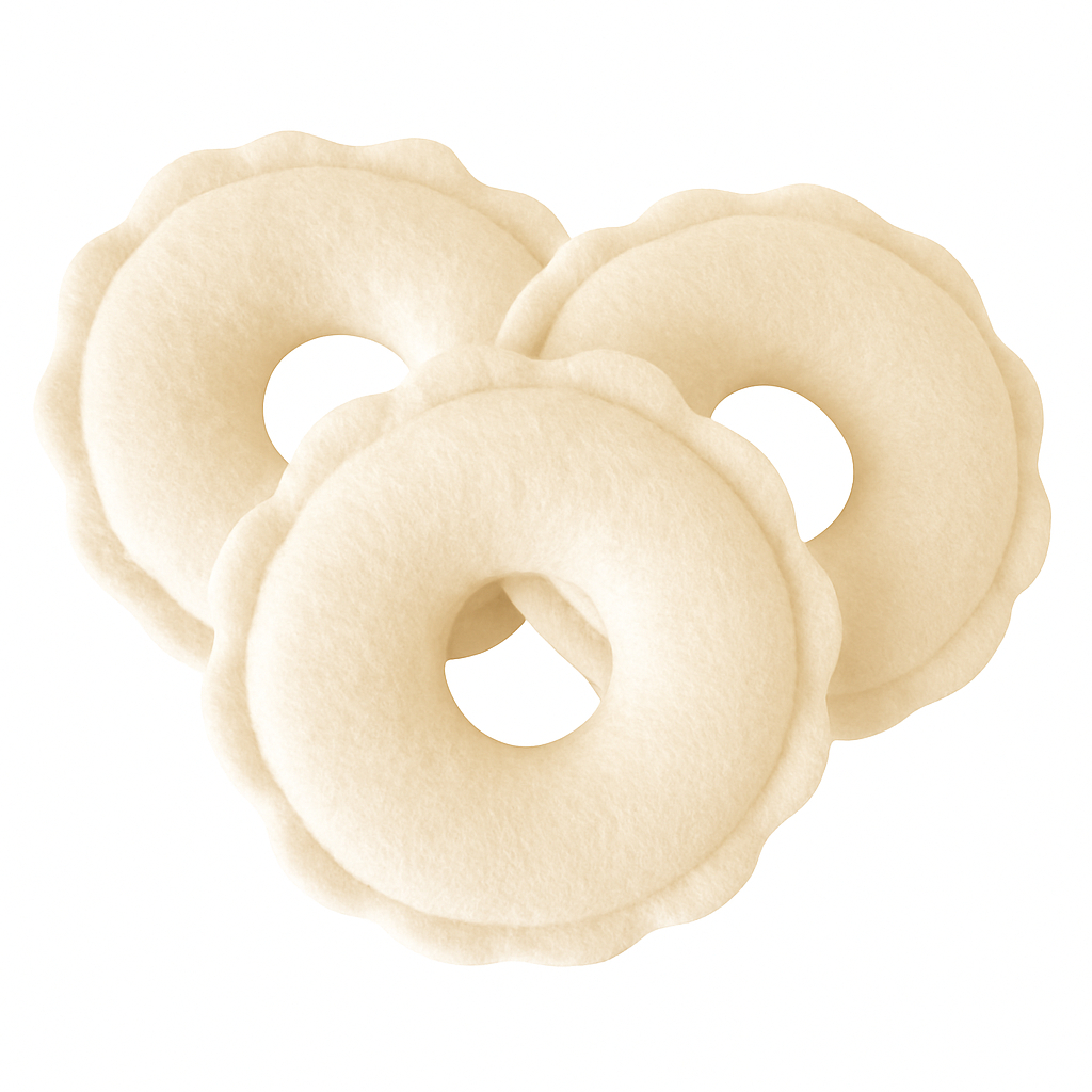 Kit Rosquinhas para Amamentação Antialérgica – Tecido Soft Anatômico