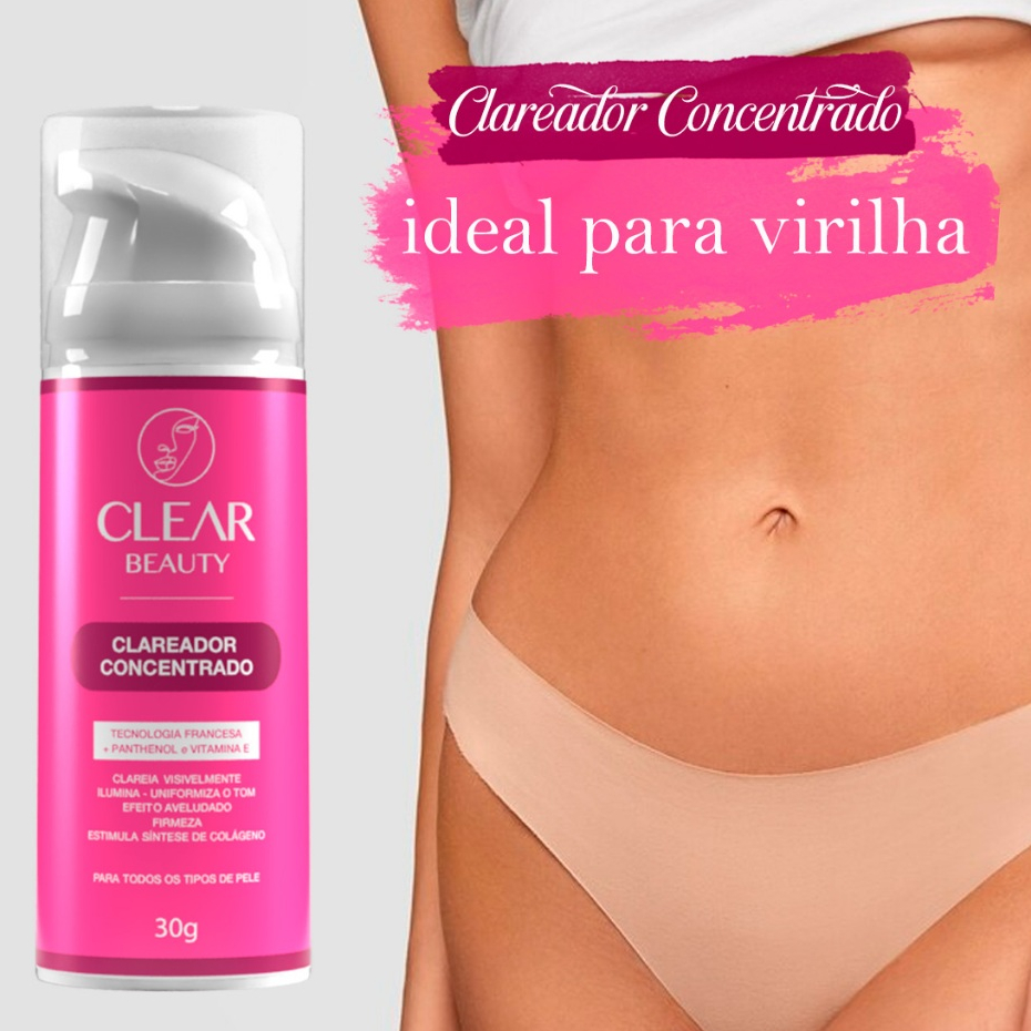 Clareador intimo Partes intimas Virilha e Axila – Clear Beauty