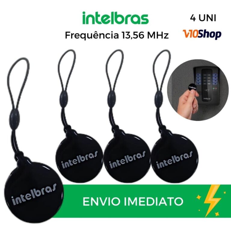 Kit 4 unid. Chaveiro Tag de Aproximação Rfid Mif