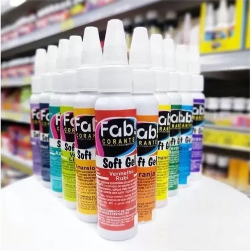 Corante Soft Gel Fab 25g Comestível Concentrado S