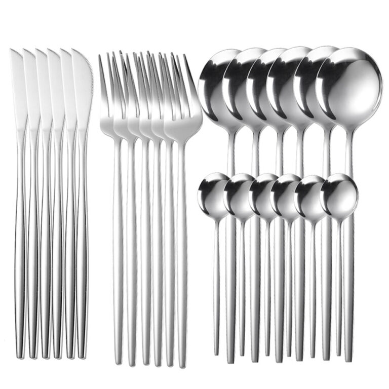 Kit 24 Peças Aço Inoxidável 416 Jogo De Talhere