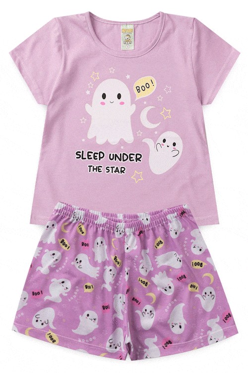 Pijama Infantil Feminino Verão Boo – Hey Ki