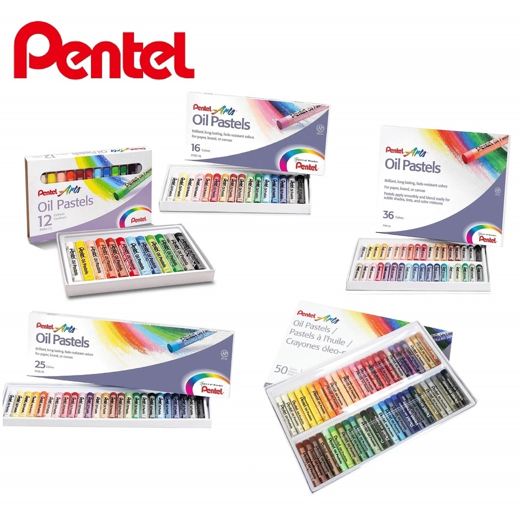 Giz Pastel Oleoso Pentel Para Desenho e trabalhos Profissionais – (Escolha o Modelo)
