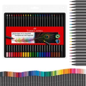 Faber-Castell SuperSoft 24: Cores Incríveis em Qualquer Papel!