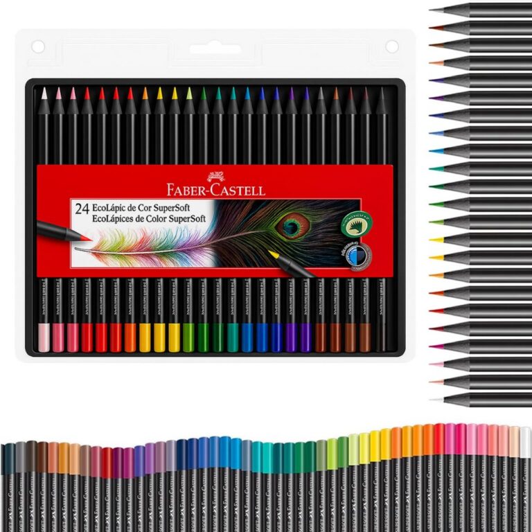 Lápis de Cor, Faber-Castell, EcoLápis Supersoft,