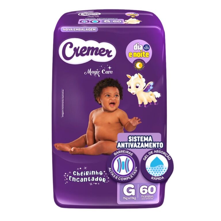 Fralda Cremer Magic Care Tamanho G Pacote Hiper co