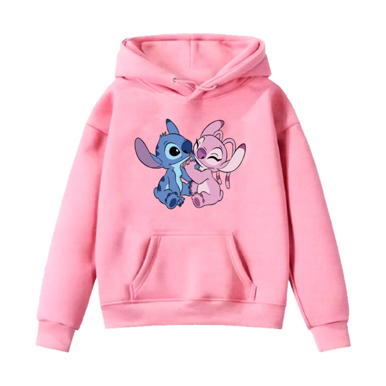 Moletom Canguru Unissex Infantil Estampas Stitch D