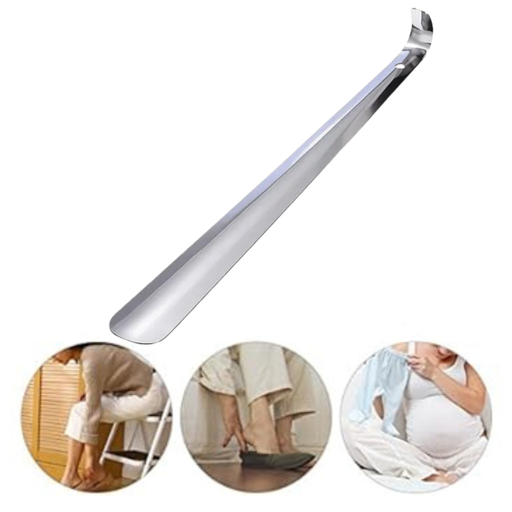 Calçadeira De Sapatos Tênis Aço Inox Calçados Colocar 42CM