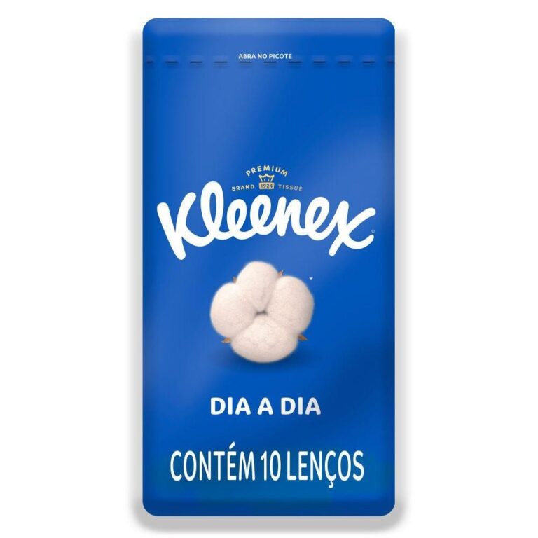 Lenço De Papel Kleenex Original Com 10 Unidades D