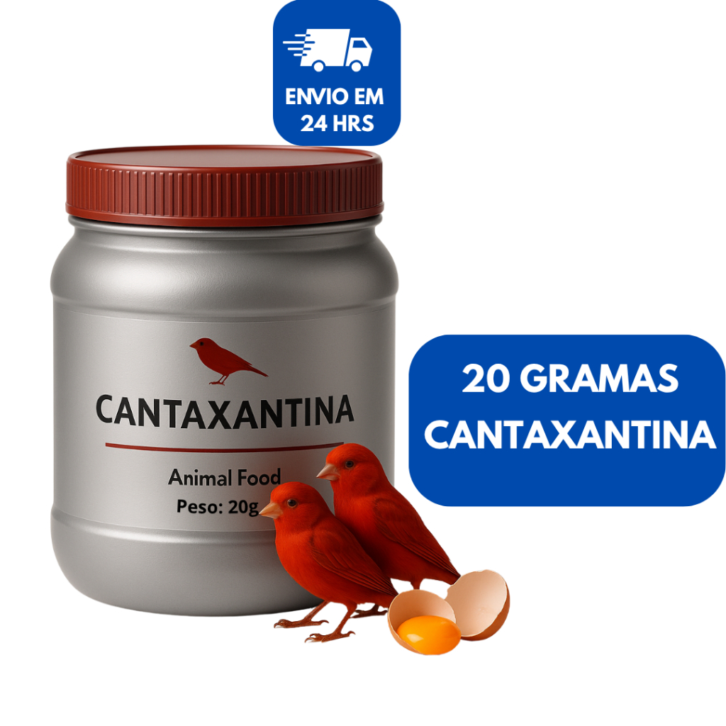 Cantaxantina 100% Pura  Realça Cor de Ovos e Aves  Importada
