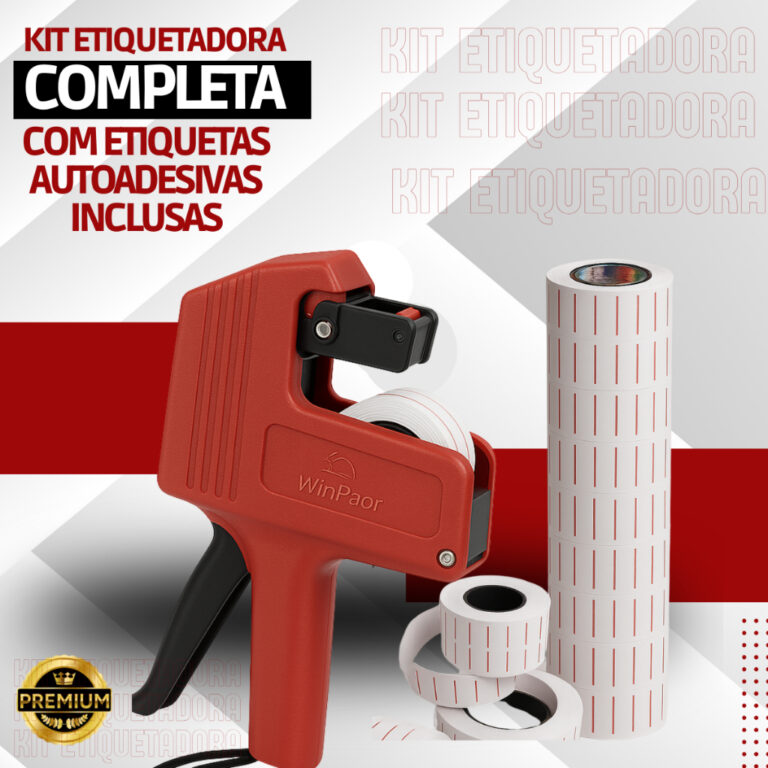 Kit Etiquetadora Manual de Preços 8 Dígitos Refi