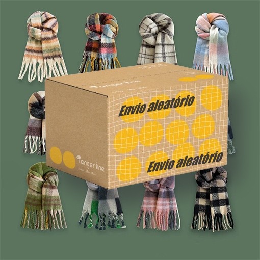 Cachecol Inverno Lenço Pashmina Caixa Cega Surpre