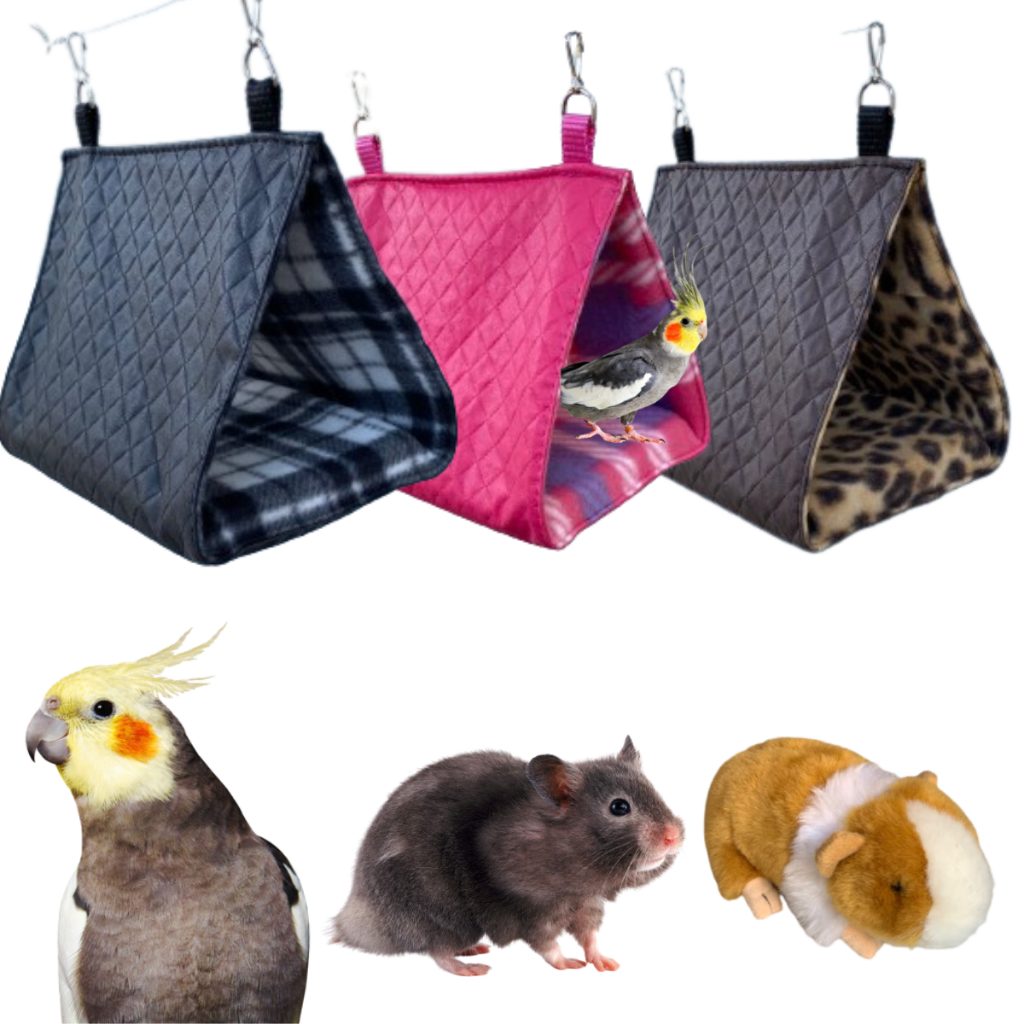 Toquinha Toca Caminha Suspensa Bird Pássaros Passarinho Hamster Porco da Índia Gaiola