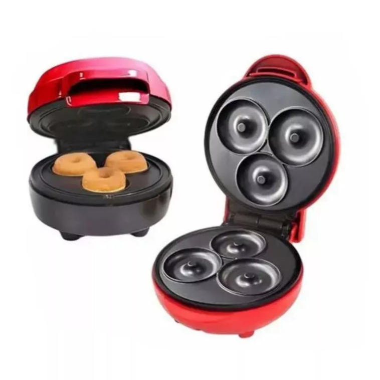 Mini Máquina de Donuts Elétrica 3 Furos Coziment