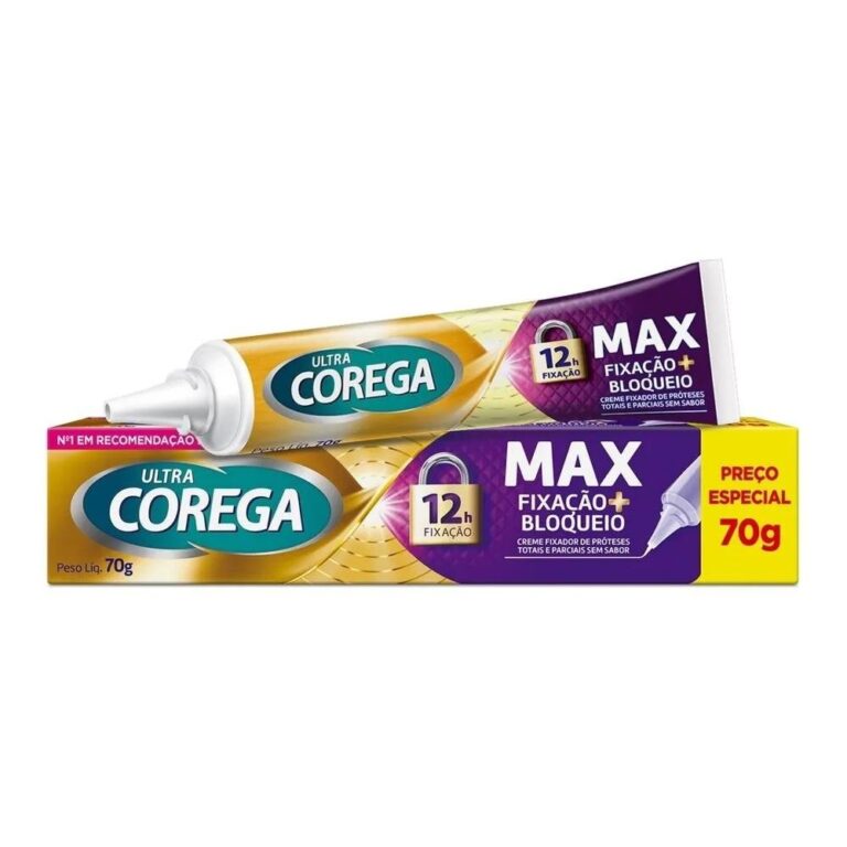 Creme Fixador De Dentadura Corega Ultra Sem Sabor 