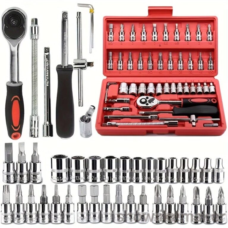 Kit De Ferramentas 46 Peças Jogo De Soquetes Chav