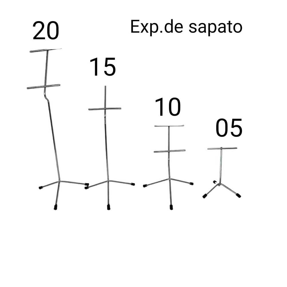 Expositor de Sapato / calçados – Pé de Galinha – (Kit com 05 unidades)