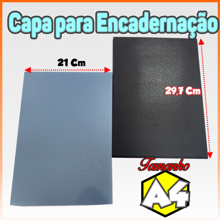Kit Capa Encadernação Preta E Transparente A4 To