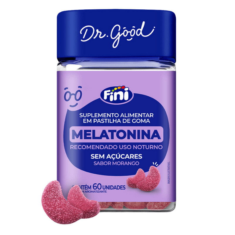 Dr. Good Melatonina Gummies 60 Unidades  Sabor Morango