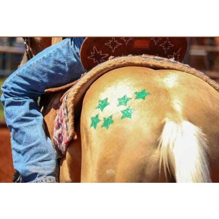 Tatuagem para Cavalo (Brilho para Aplicação Vár
