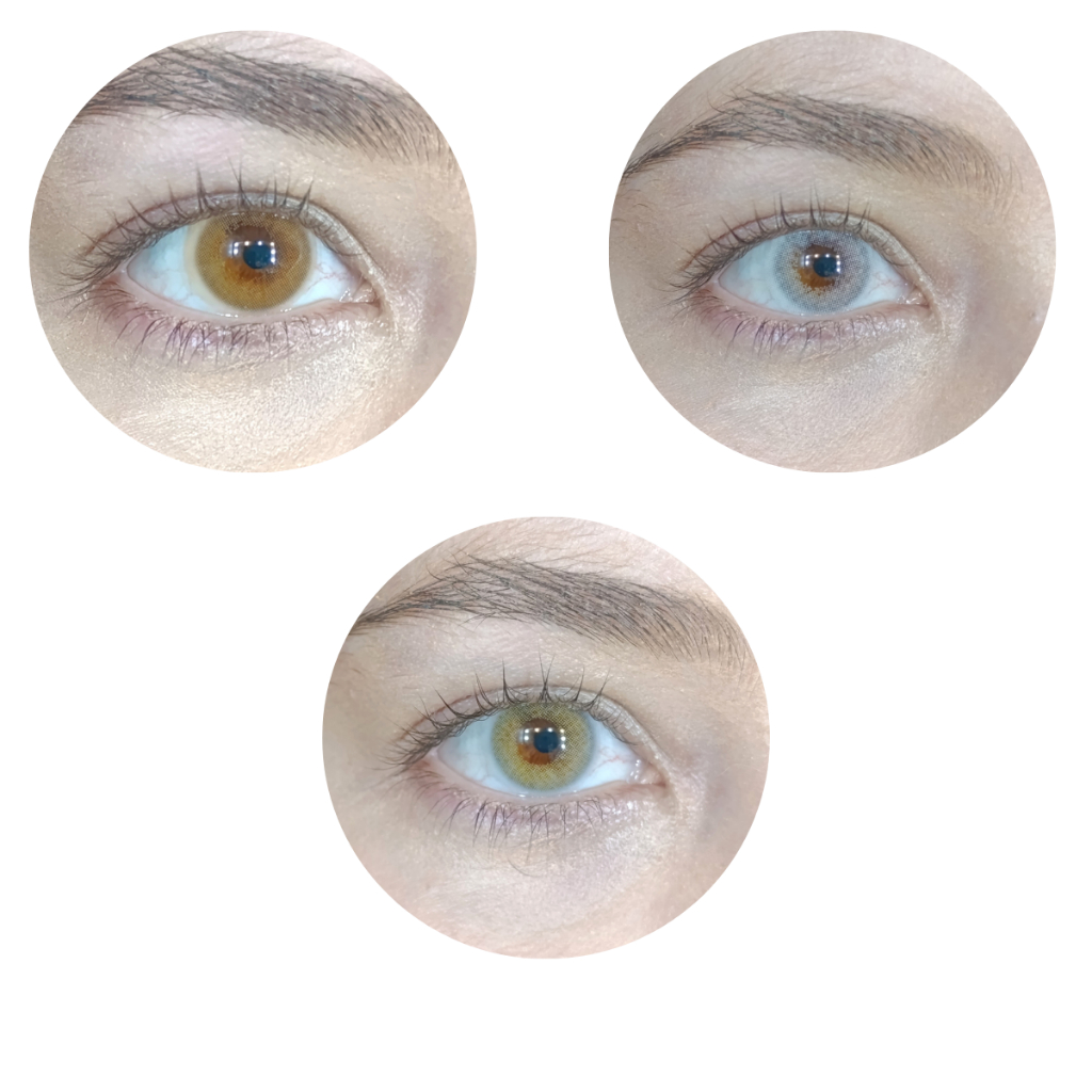 Lentes de Contato Polar Light Coloridas Naturais Hidrogel Sem Grau Anual UV ANVISA