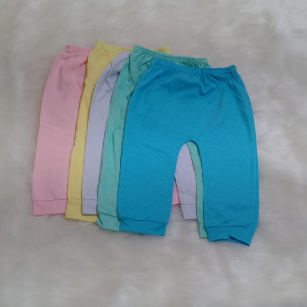 Kit Mijão de 3/5/10 Mijão Calça Infantil Culote para Bebê sem pé – malha liso 100% algodão